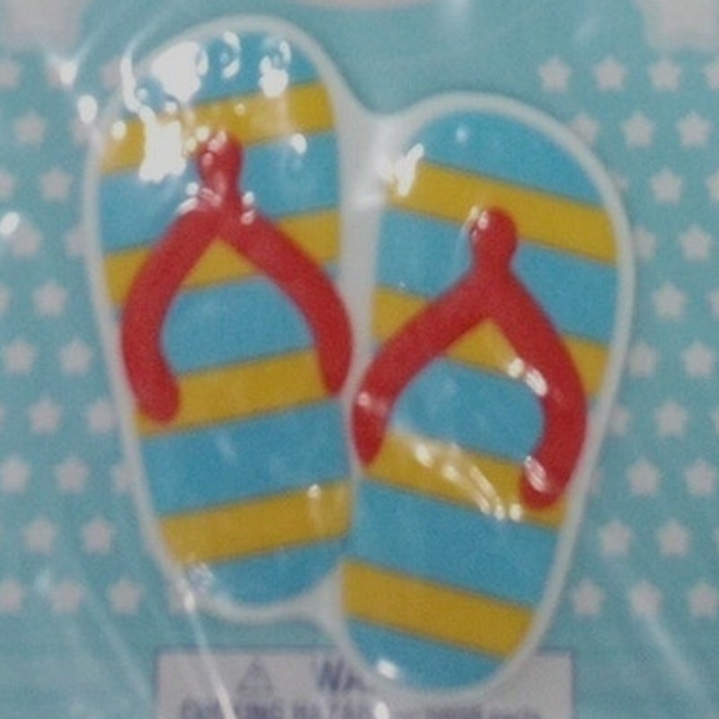 3‑PK Jumbo Rubber Beach Tote Bag Charms – Assorted – 3+ Years