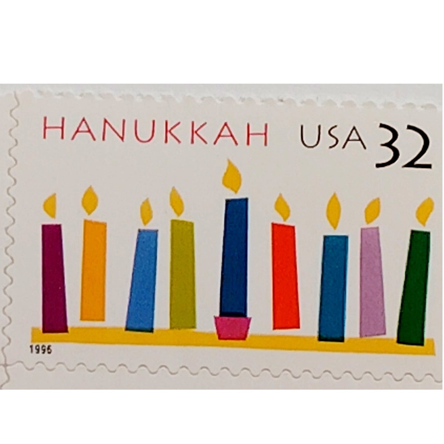 Block of 4 – 1996 USA 32¢ Hanukkah MNH Scott 3118 Plate Block