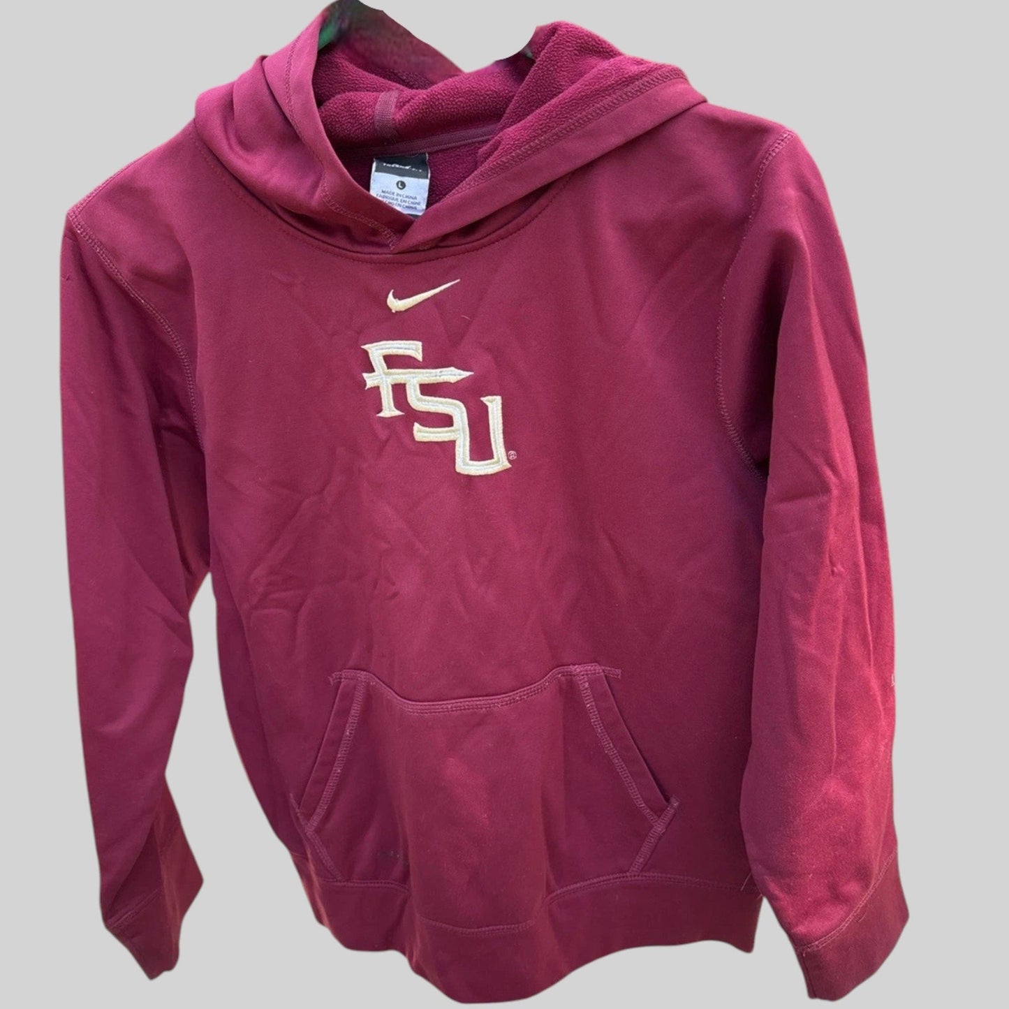 Kids Nike Therma‑Fit Hoodie – Florida State Seminoles – Size M – Style 9C7009‑FS