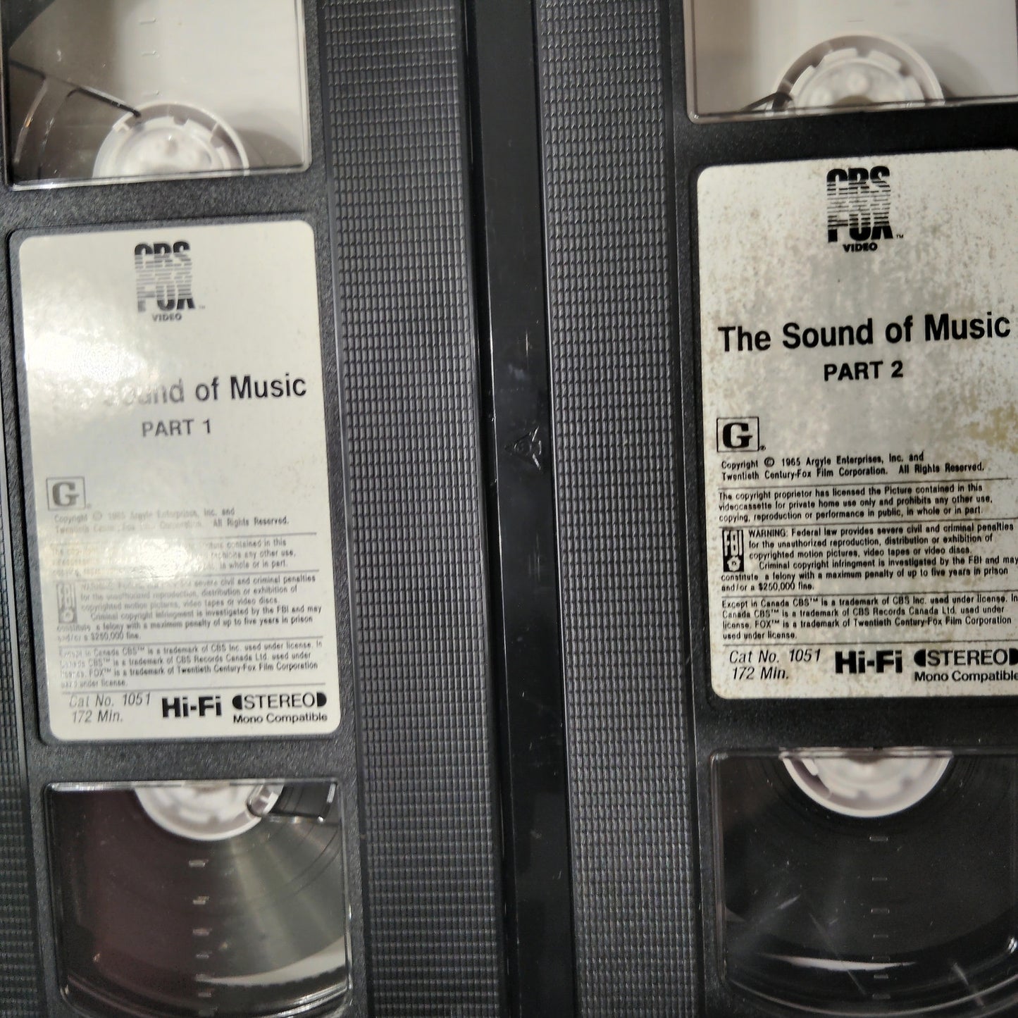 The Sound of Music (1965) VHS 1986 2‑Tape Set Julie Andrews Christopher Plummer