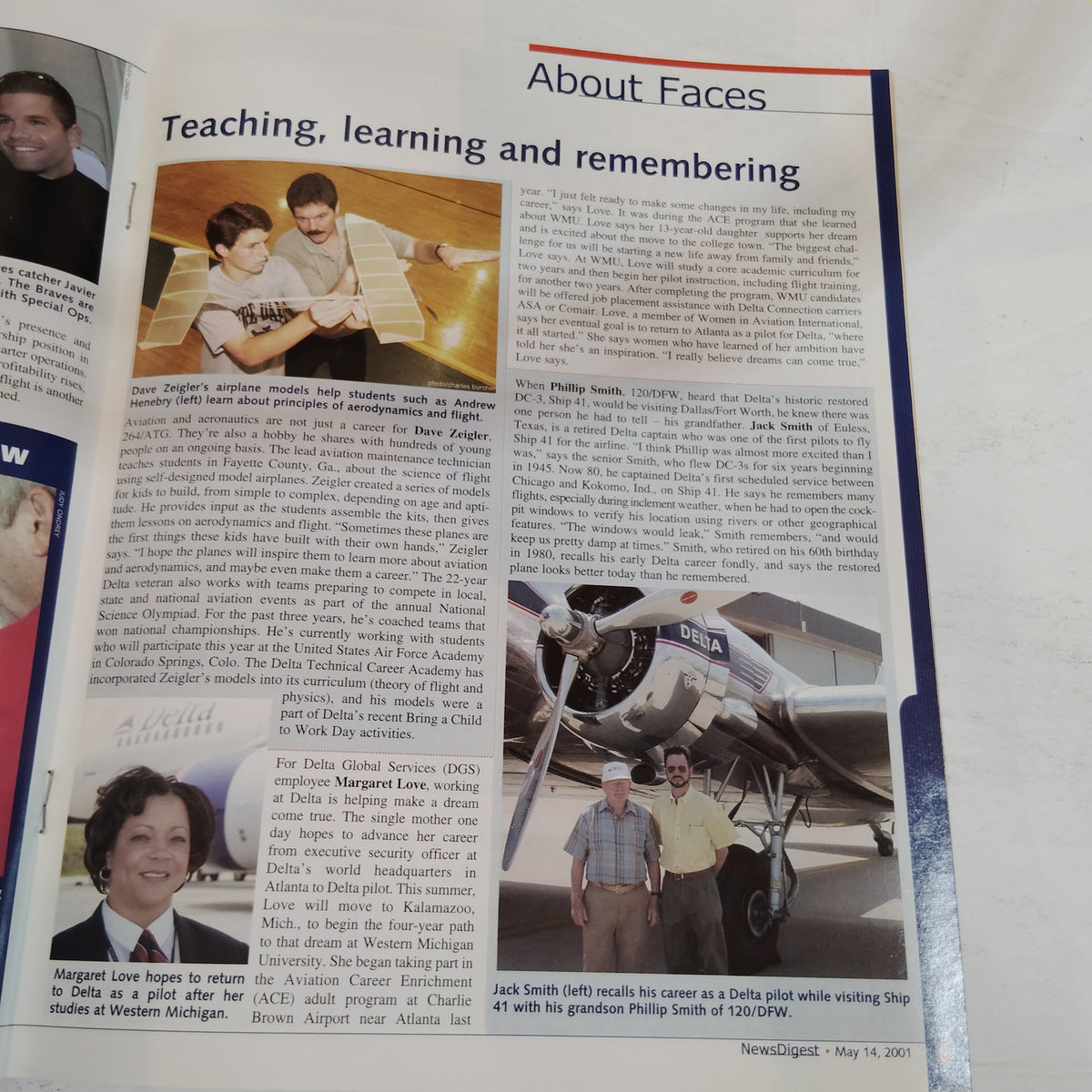 Delta News Digest - May 14, 2001 - Handle With Care Magazine