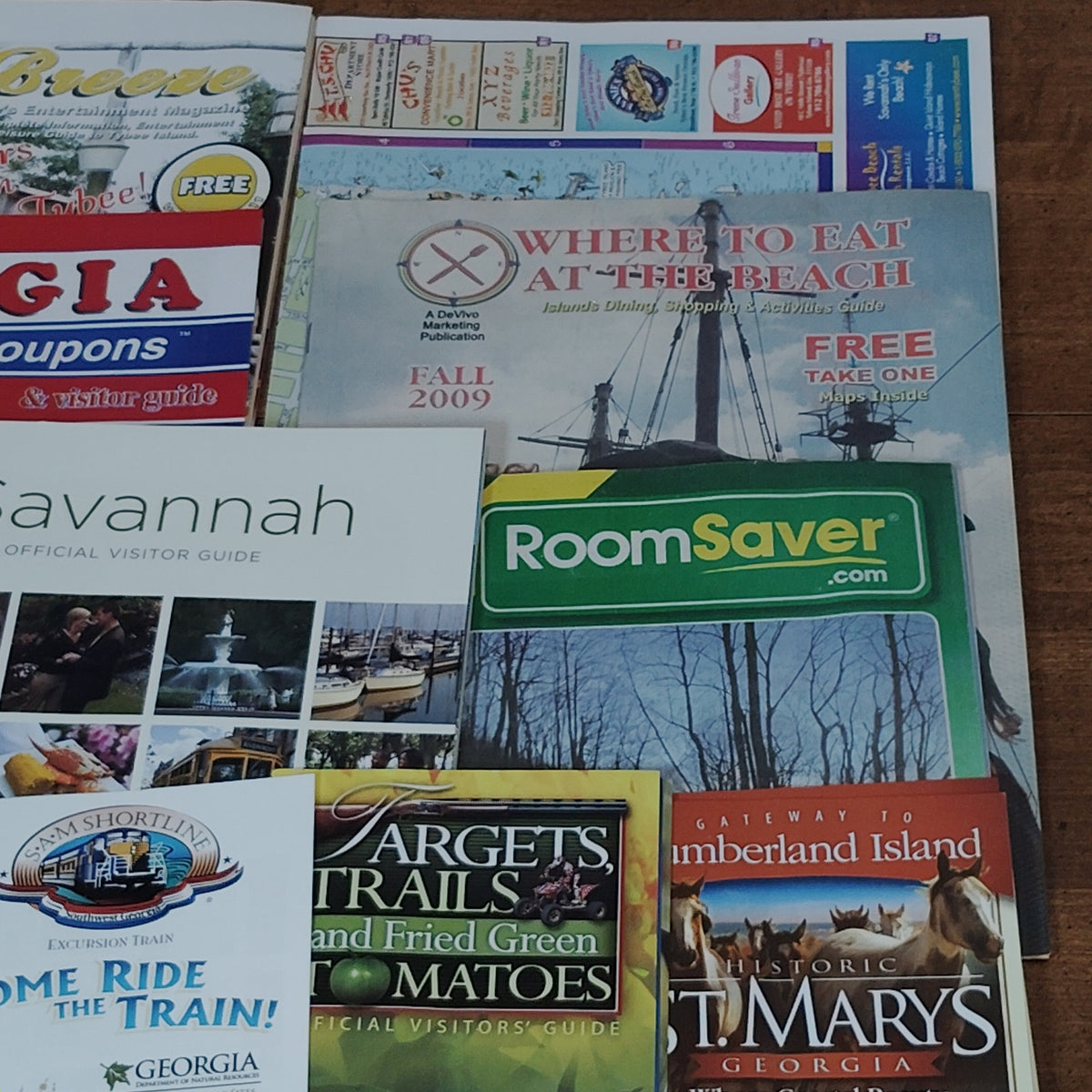 2009 St. Marys Georgia Travel Ephemera Lot - Vintage Pamphlets & Brochures