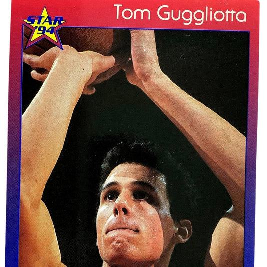 Tom Guggliotta, Washington Bullets, 1994 Star Int'l Career Highs Card 40, EXC