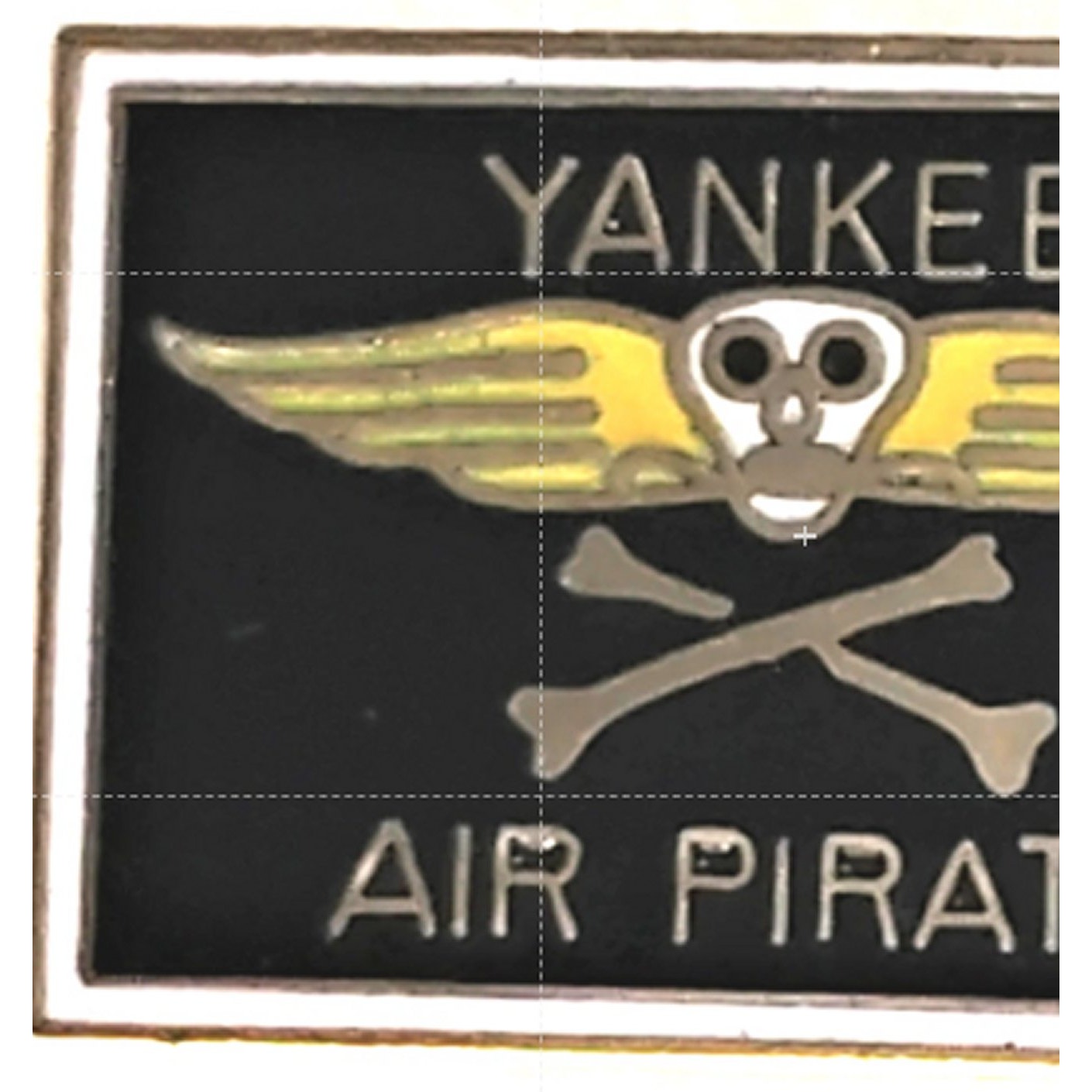 Yankee Air Pirate (Vietnam) Novelty Biker Jacket Hat Lapel Pin 1" × 3/4"