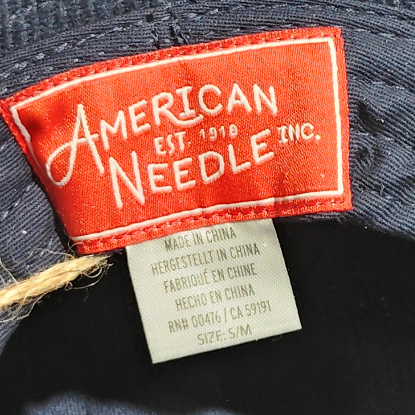 American Needle Corduroy Bucket Hat, Navy Blue, Size SM/MD, 80/20 Cotton/Poly