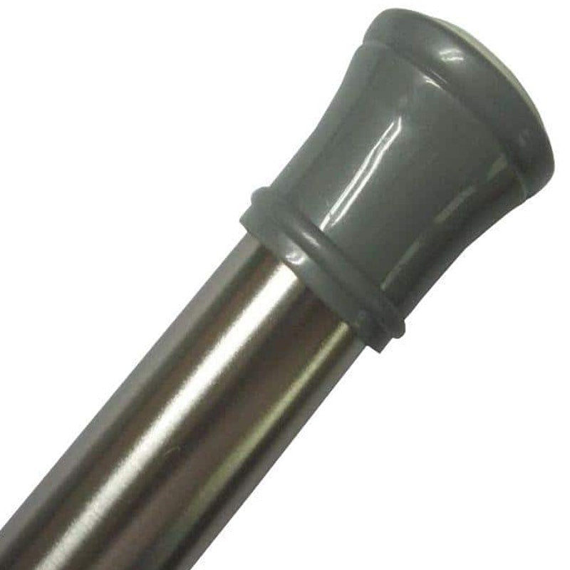 Minial 72 in. Carbon Steel Tension Shower Rod in Brushed Nickel