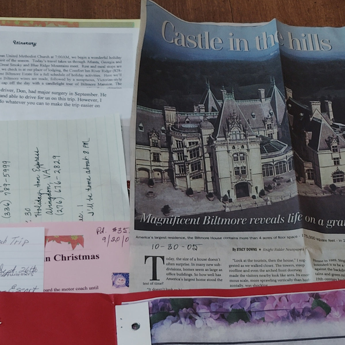 Blue Ridge Mountain Christmas Ephemera Collection - Huffman Heartwarmers 2005