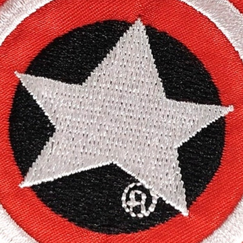 Captain America Shield Novelty Patch Embroidered 2‑3/4" Round Iron‑On or Sew‑On