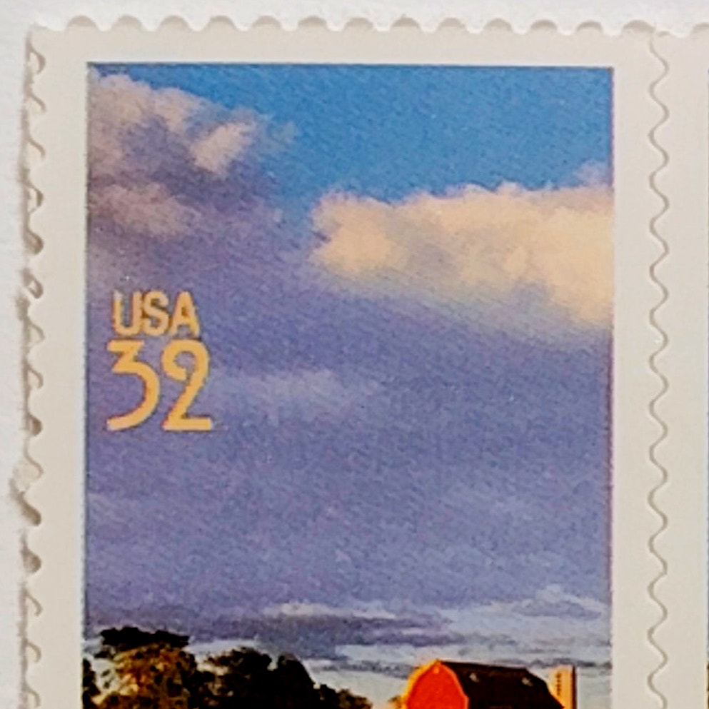 1998 Wisconsin Statehood Strip of 5 MNH – Scott 3206 Barn Design