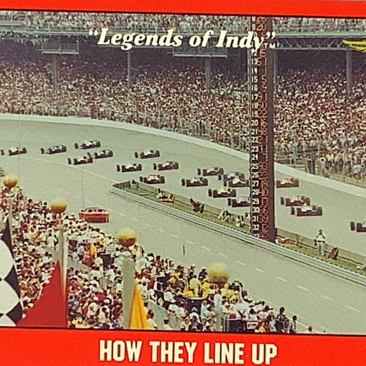 How the 33 Qualifiers Line Up In Indianapolis 500, 1992 Legends of Indy, #66 NM+