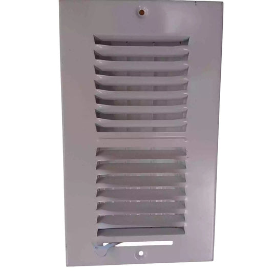 Lot of 2: 8 in. x 4 in. 2-Way Steel Wall/Ceiling Register in White