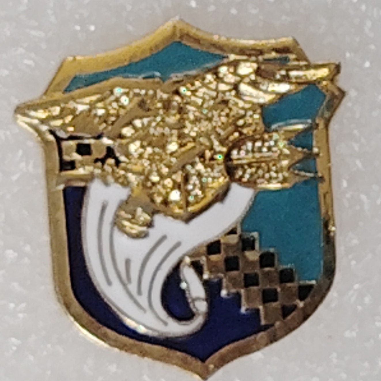 U.S. Navy SEAL CAG Novelty Hat/Lapel/Brooch Pin, Enamel Metal, Rubber Back