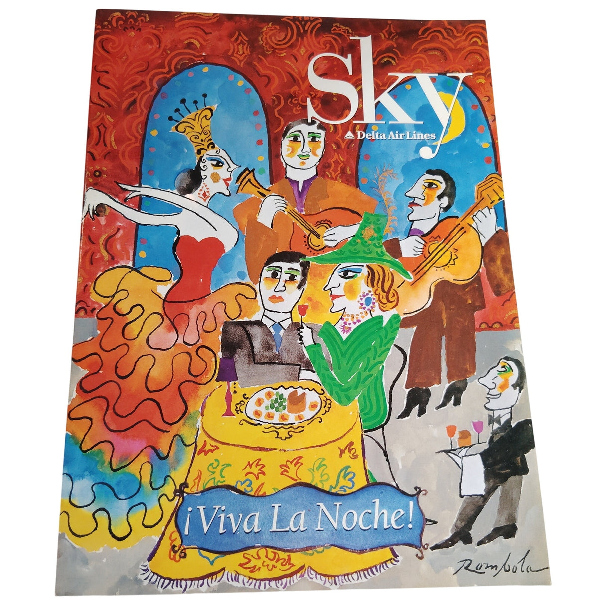 Delta Sky Magazine Nov 1996 – ¡Viva La Noche! In-Flight Collectible, Multi-Color