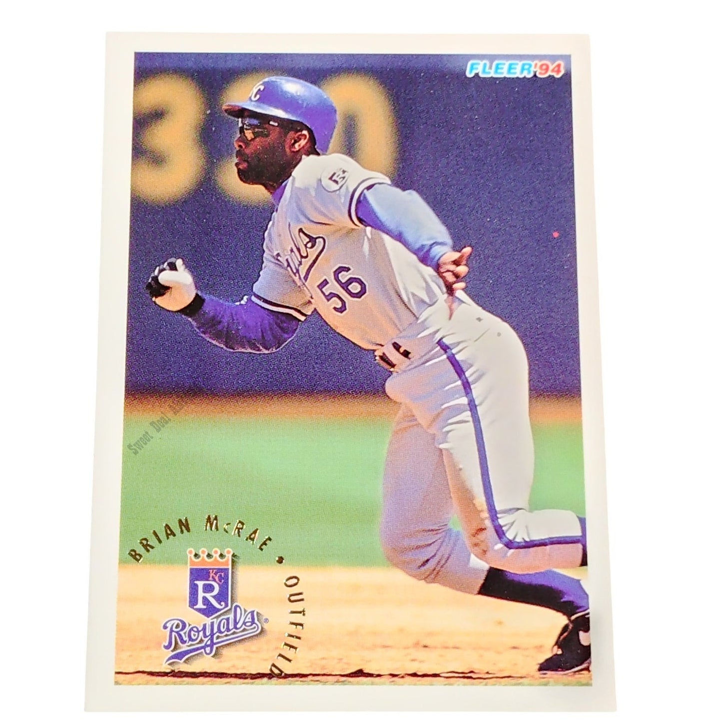 Brian McRae, Kansas City Royals, #167,  1994 Fleer Baseball Collector's Card