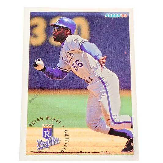 Brian McRae, Kansas City Royals, #167,  1994 Fleer Baseball Collector's Card
