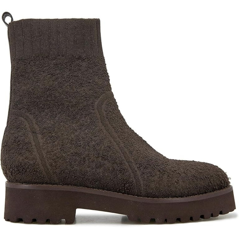 André Assous Pisces Bootie, Chocolate, Womens 7M, Sock Knit Ankle Boot, AA2PIS21
