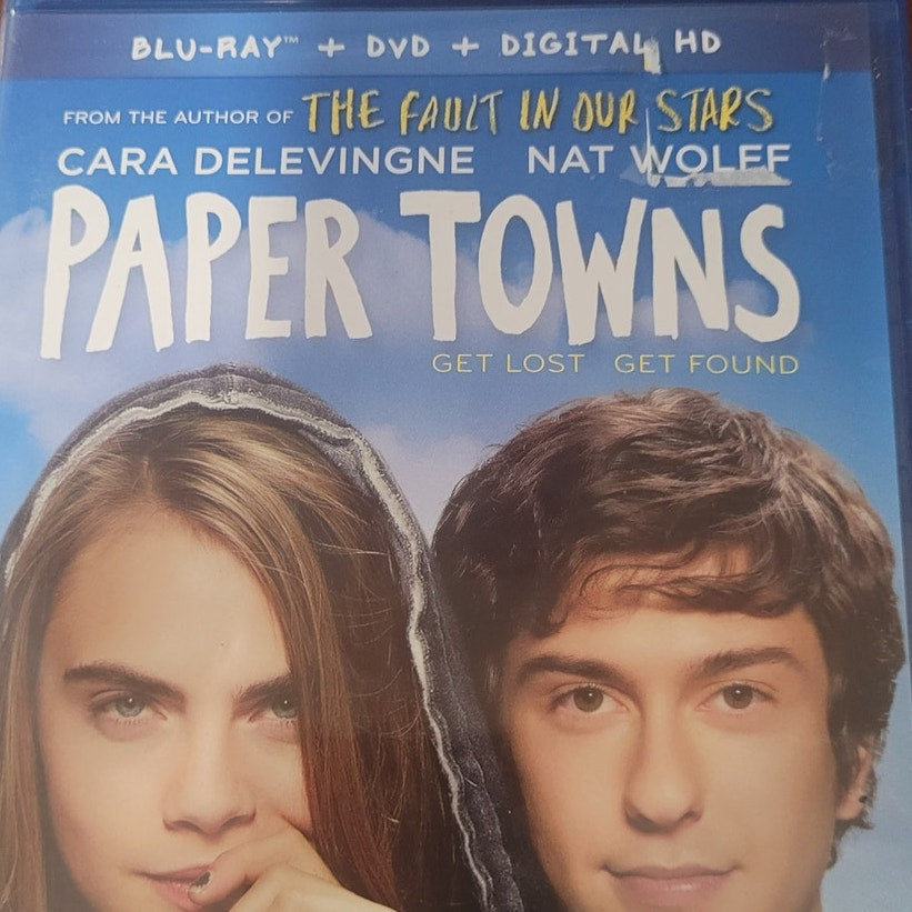 Paper Towns Blu-ray + DVD 2015 Teen Romance Mystery Drama, John Green Book Based