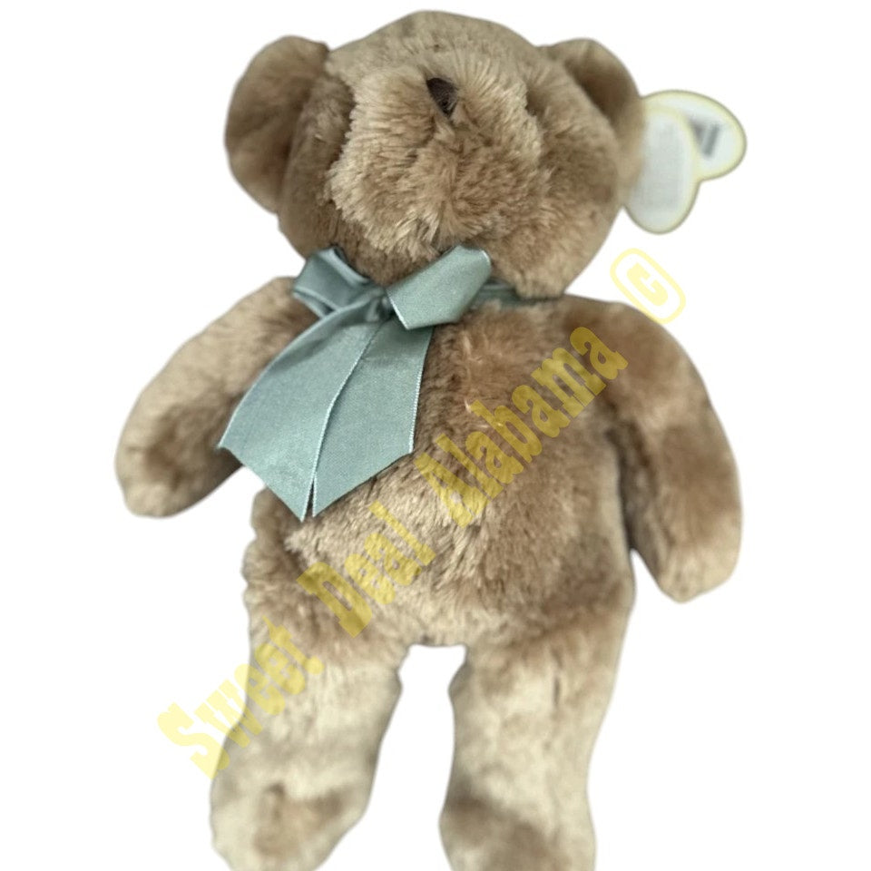 Bearington Baby Collection,  14" "Baby Gus" Stuffed Bear w/ Satin Bow, NIP