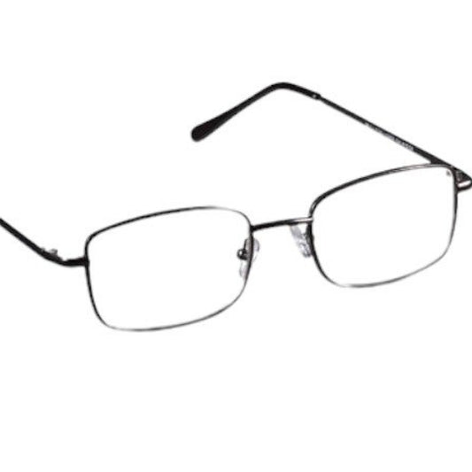 Foster Grant SparePair Jacob Reading Glasses Gun Metal with Case, +1.25