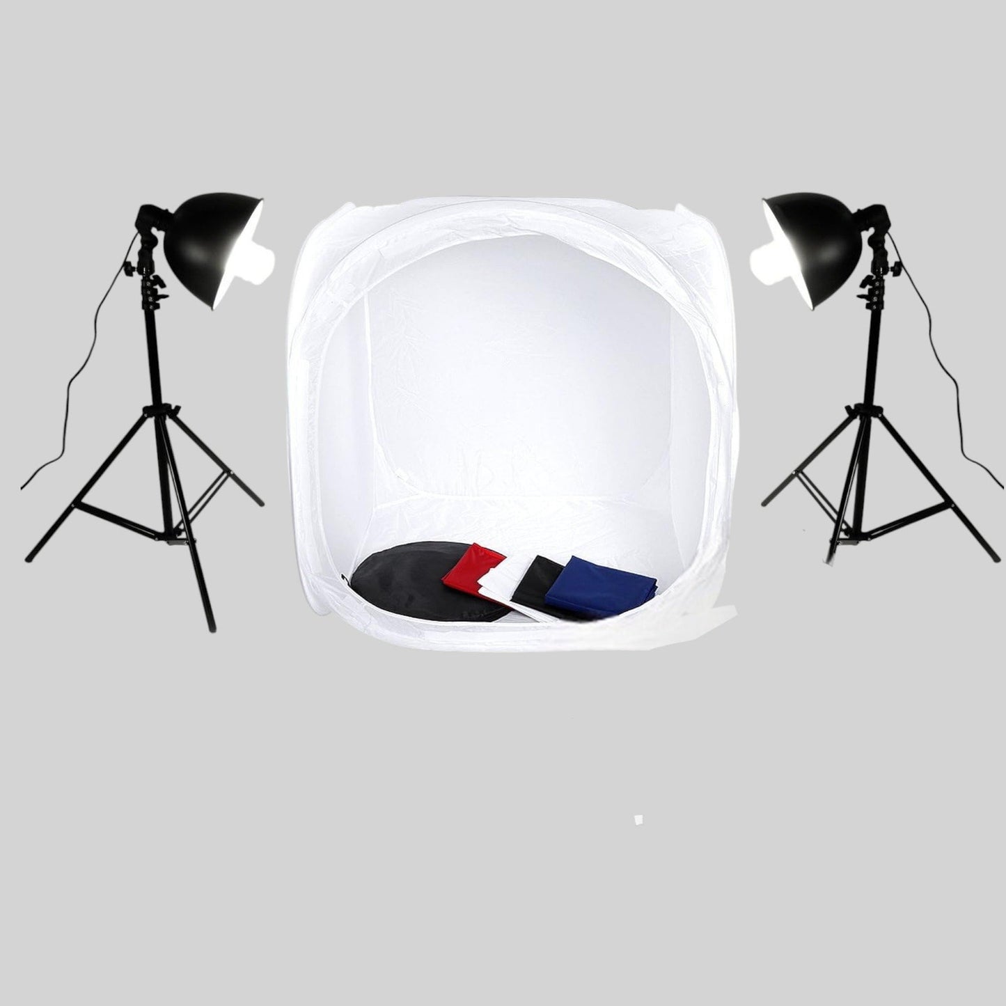 32x32" Photography Shooting Tent Kit, 400W 5500K Lights 4 Backgrounds