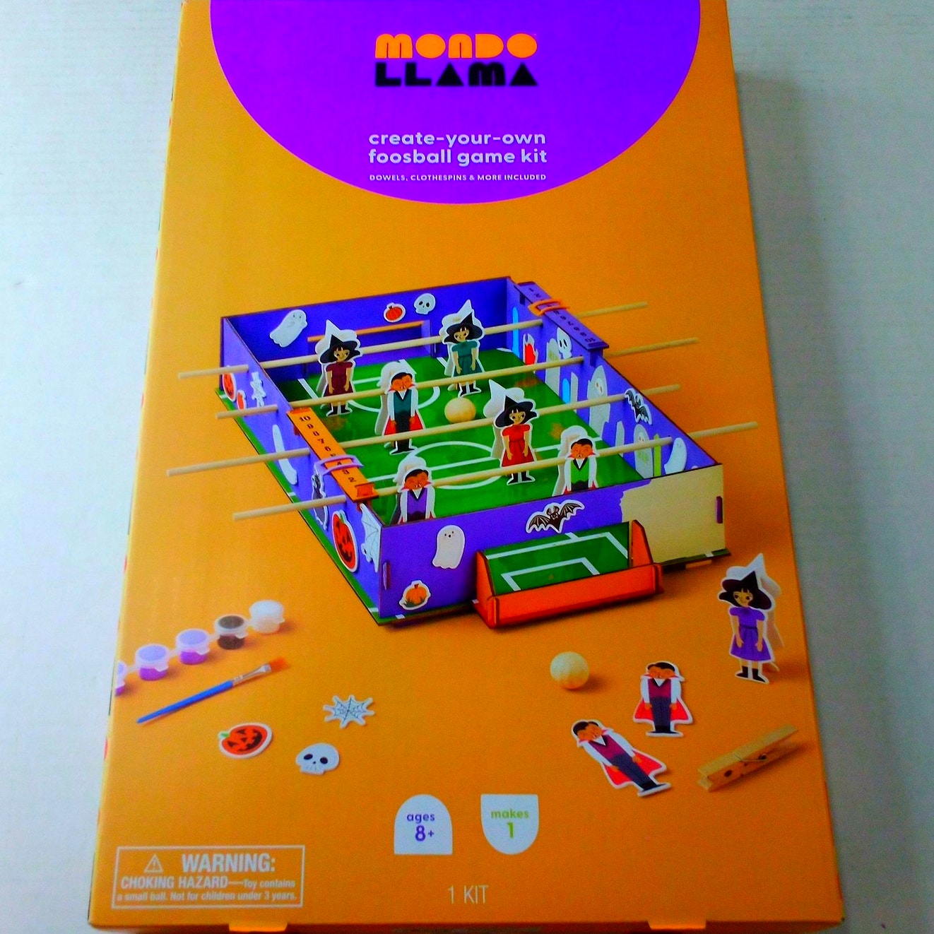 Craft Foosball Game Painting Kit – Mondo Llama – Create‑Your‑Own Set
