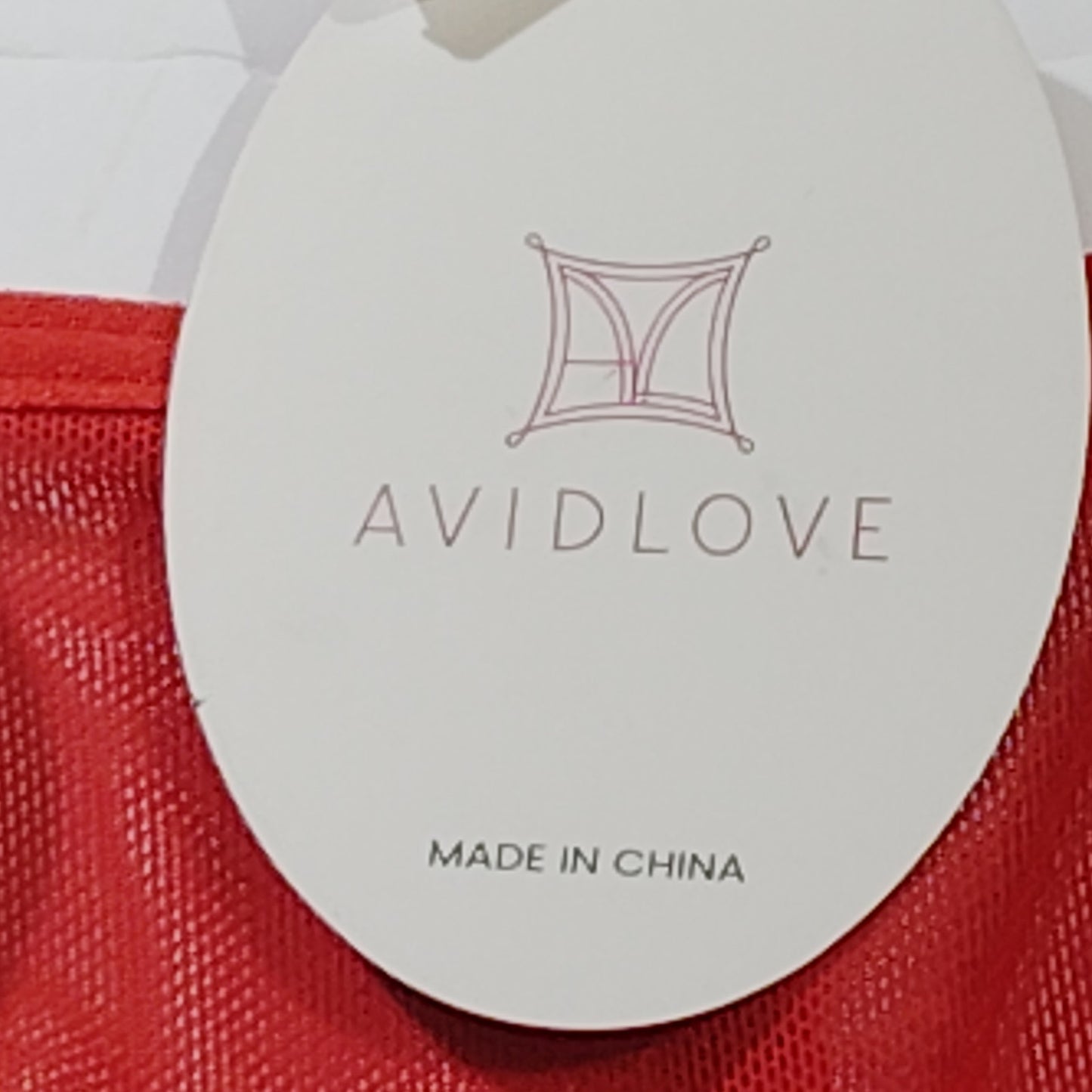 Avidlove Strappy G‑String – Red – Size XS – NWT