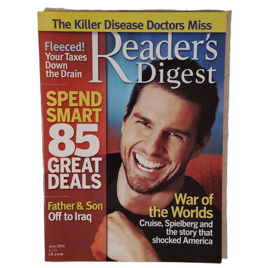 Reader's Digest June 2005 Tom Cruise War of the Worlds Magazine Back Issue