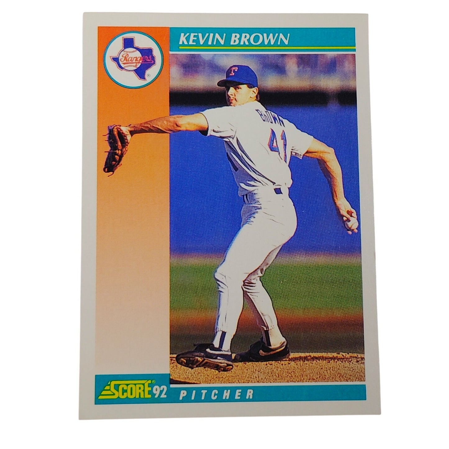 1992 Score Kevin Brown #709 Texas Rangers Pitcher Baseball Card NM