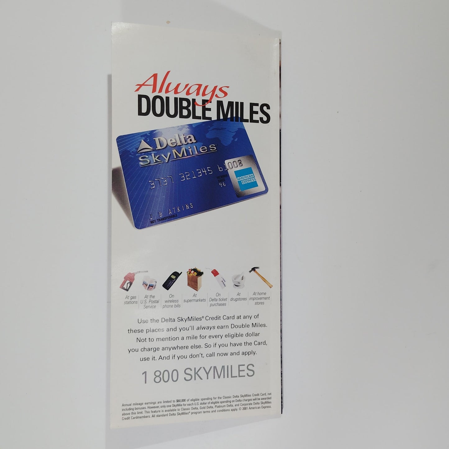 Delta Air Lines System Timetable, April 1, 2001, 136 Pgs., Buenos Aires Cover