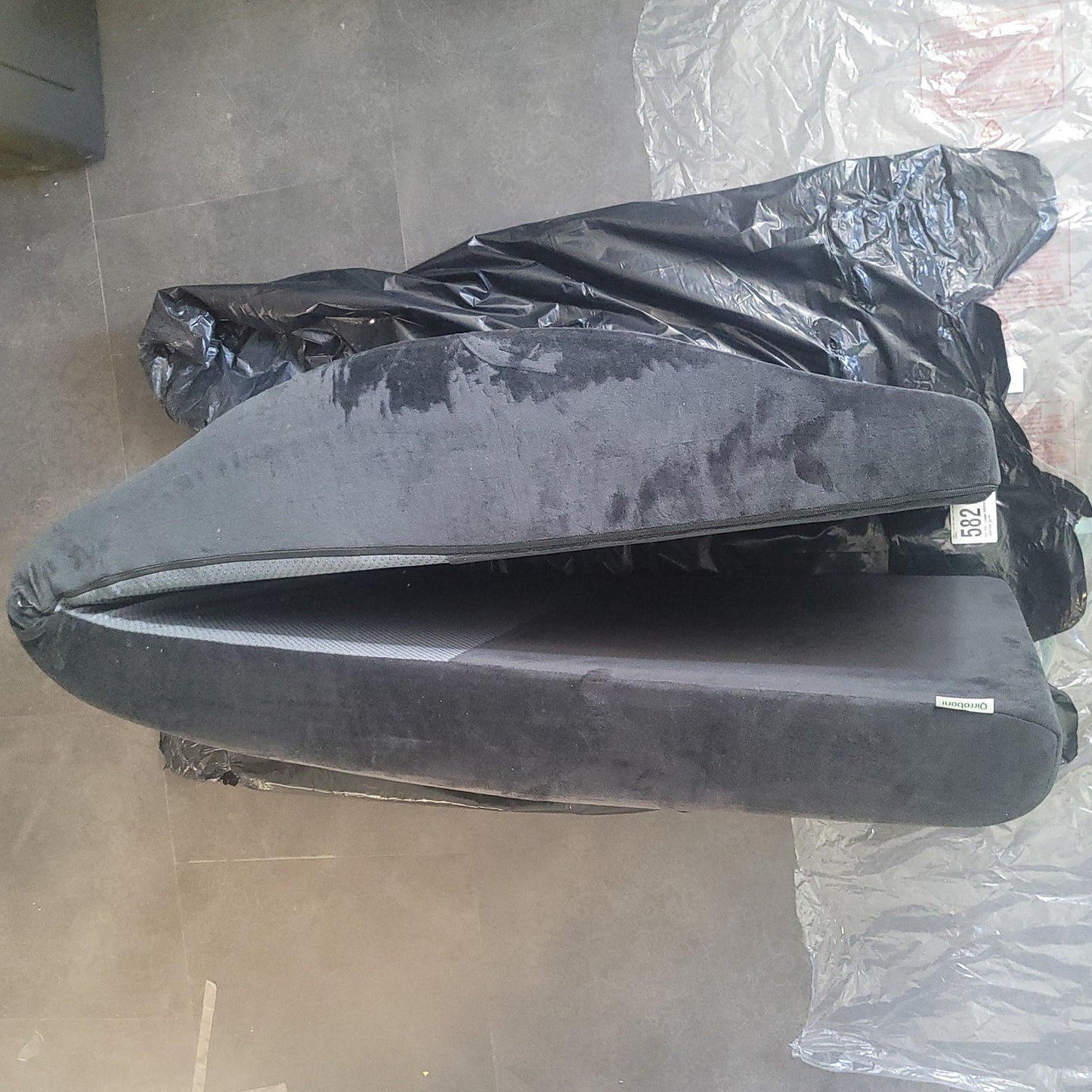 Lash Bed Topper – 70" x 23" – Curvy Ergonomic Massage Foam Cushion with Removable Cover – Salon Lash Extension Bed Topper