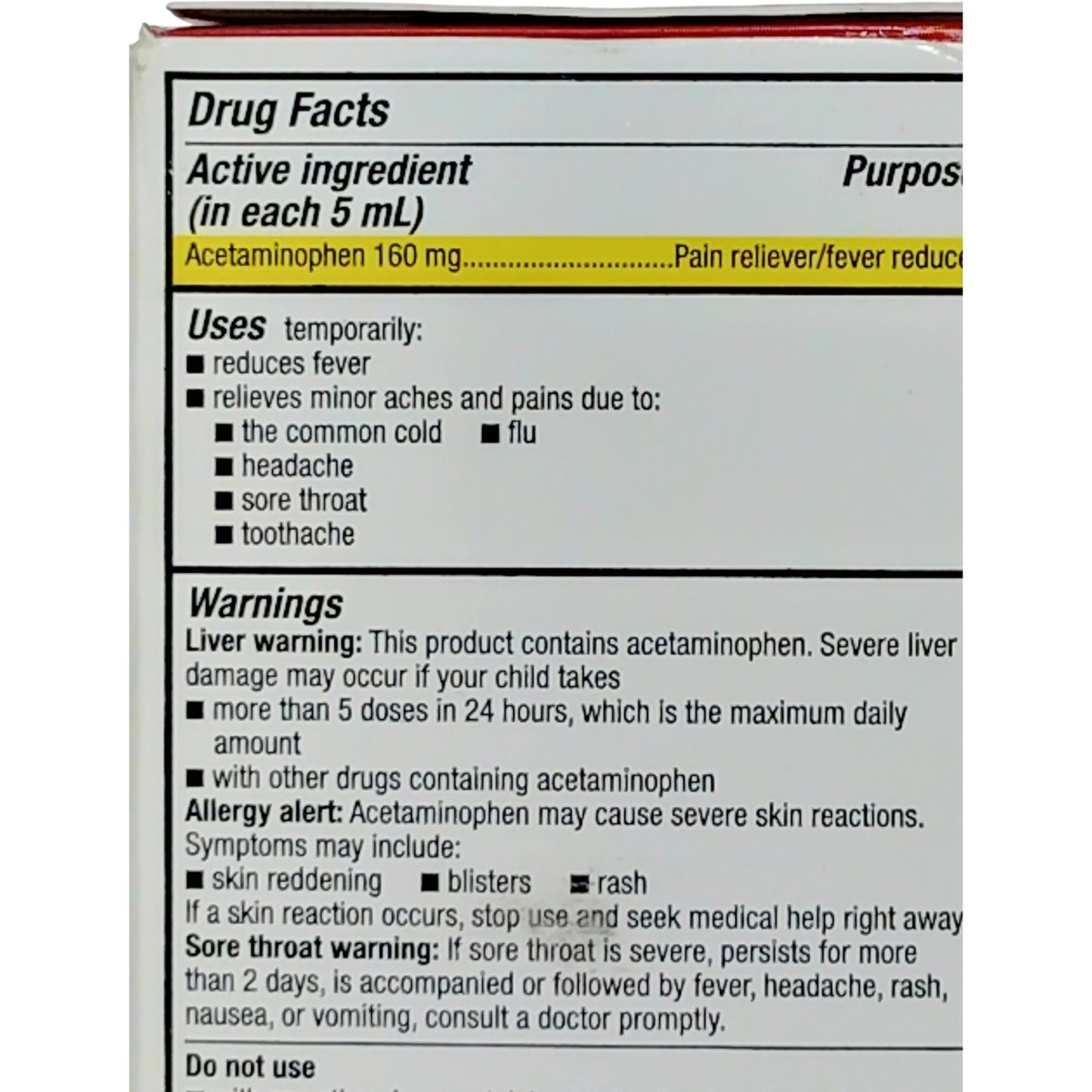 DG Health Children’s Pain Relief – Cherry Liquid – 8 fl oz – Exp. 06/2026