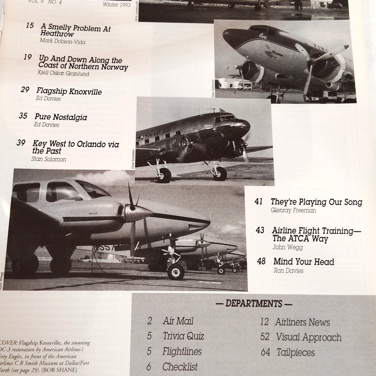Airliners Magazine - Winter 1993 DC-3/Dakota Special - World Transport Press