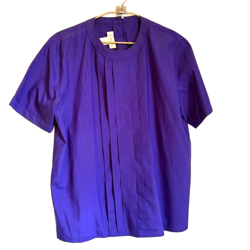 Cymbrion Purple Pleated Top Norton McNaughton Floral Maxi Skirt Set 14