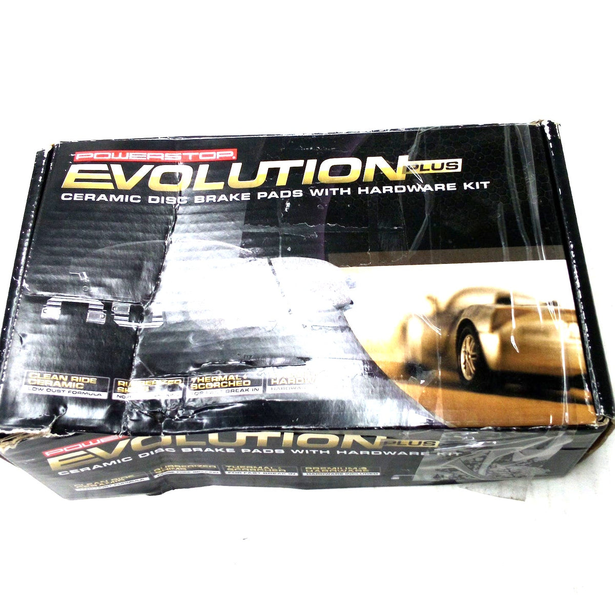 PowerStop 17-1086 Z17 Evolution Plus Ceramic Rear Brake Pads w/ Hardware Kit