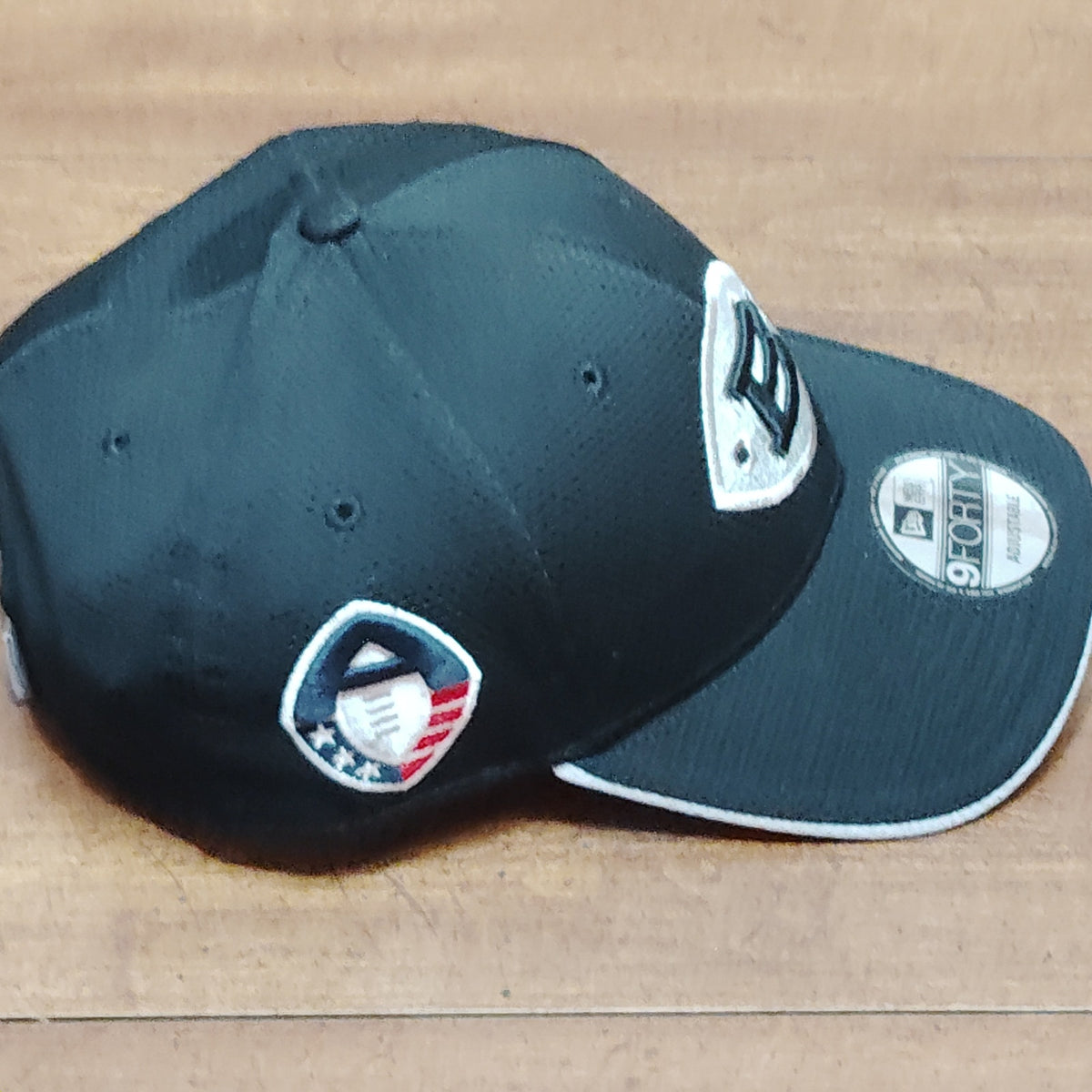 Birmingham Iron AAF New Era 9FORTY Adjustable Hat Black Silver NWT