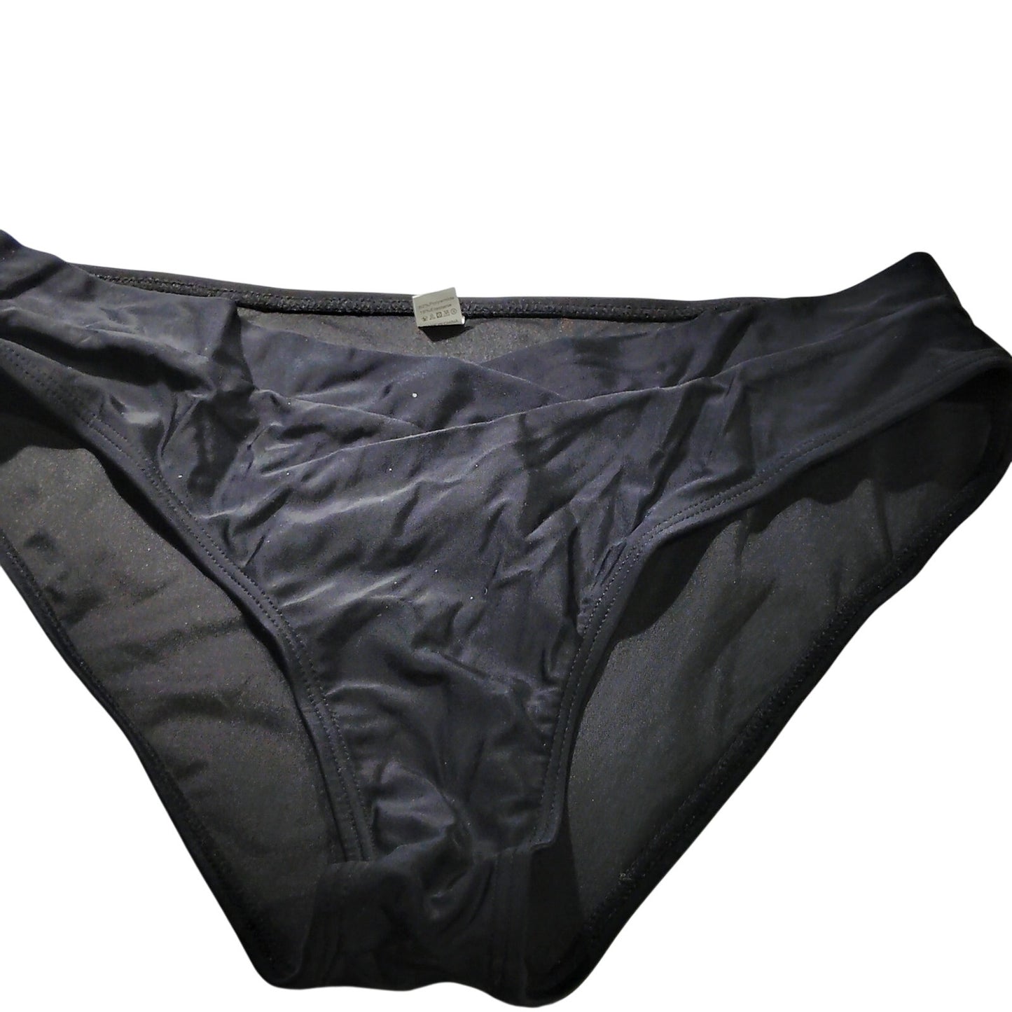 Women’s Full‑Coverage Bikini Bottoms – Black – Small – NWOT