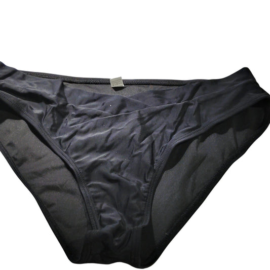 Women’s Full‑Coverage Bikini Bottoms – Black – Small – NWOT