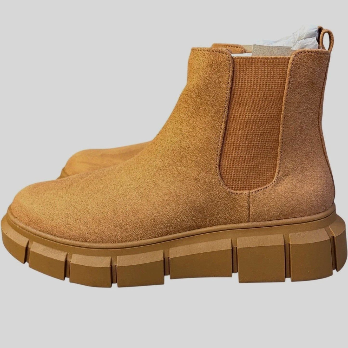 Nordstrom BP. Niya Lug Sole Chelsea Boot Tan – Women’s Size 10 - NIB