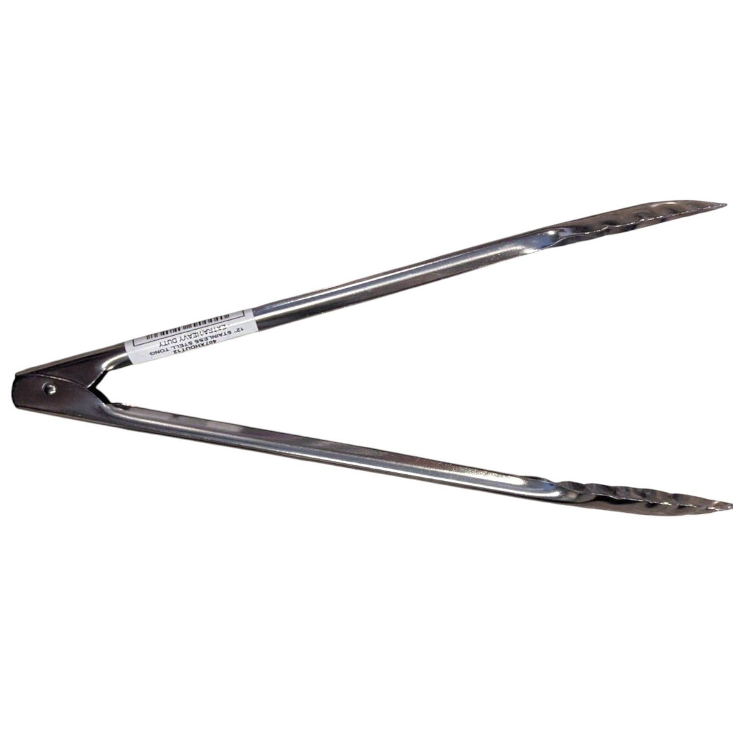 Choice 12" Extra Heavy-Duty Stainless Steel Utility Tong – Single Piece