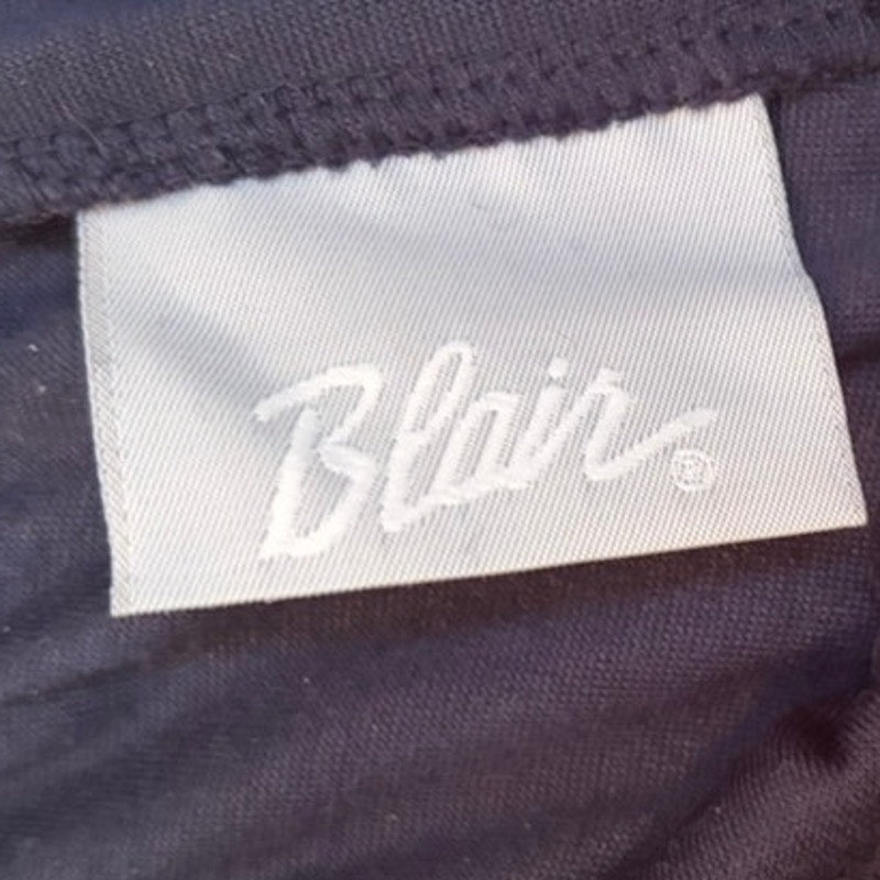 Blair Navy 2-Piece Long Sleeve Top & Pants Set Size L Embroidered Lounge