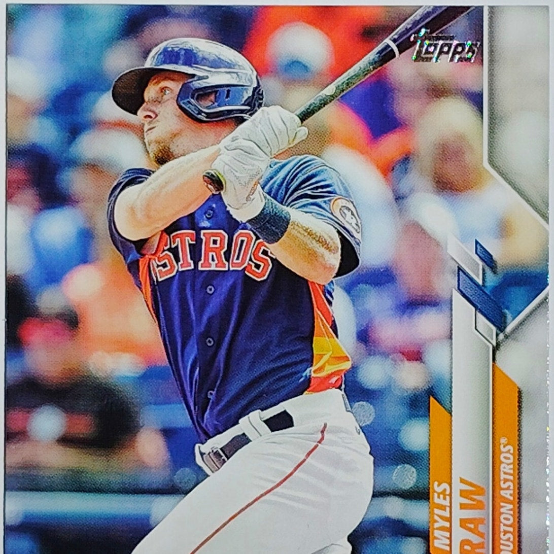 2020 Topps Update #U-289 Myles Straw Houston Astros Shortstop/Outfielder VG/EX