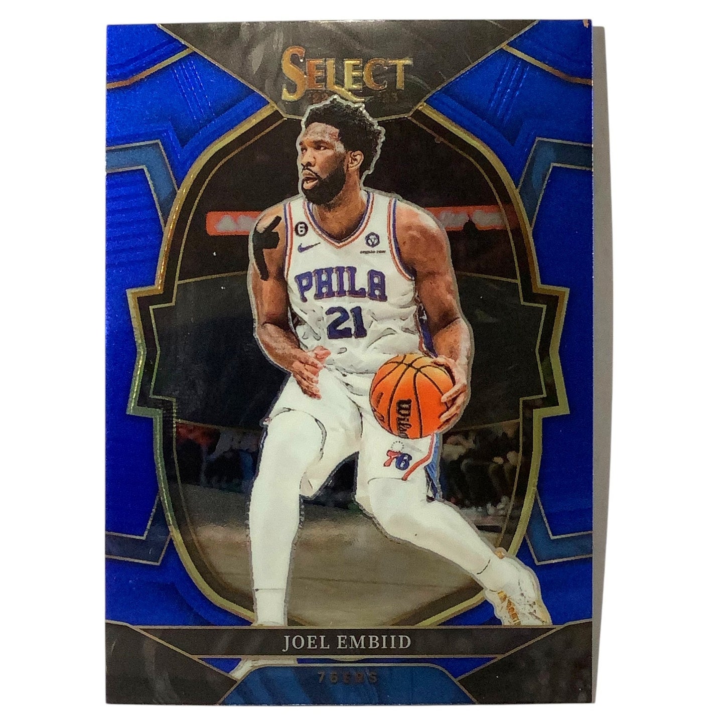 Joel Embiid, Philadelphia 76ers, Concourse Card #47, 2022-23 NBA Panini Select