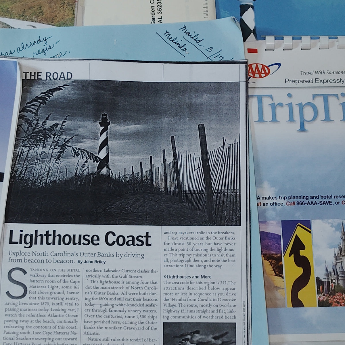 Vintage 2006 North Carolina Lighthouse Tour Ephemera Lot- Outer Banks, Bald Head