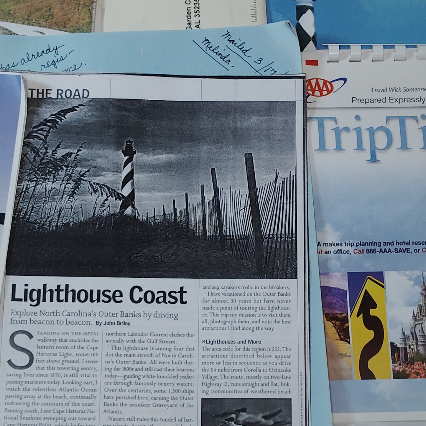 Vintage 2006 North Carolina Lighthouse Tour Ephemera Lot- Outer Banks, Bald Head