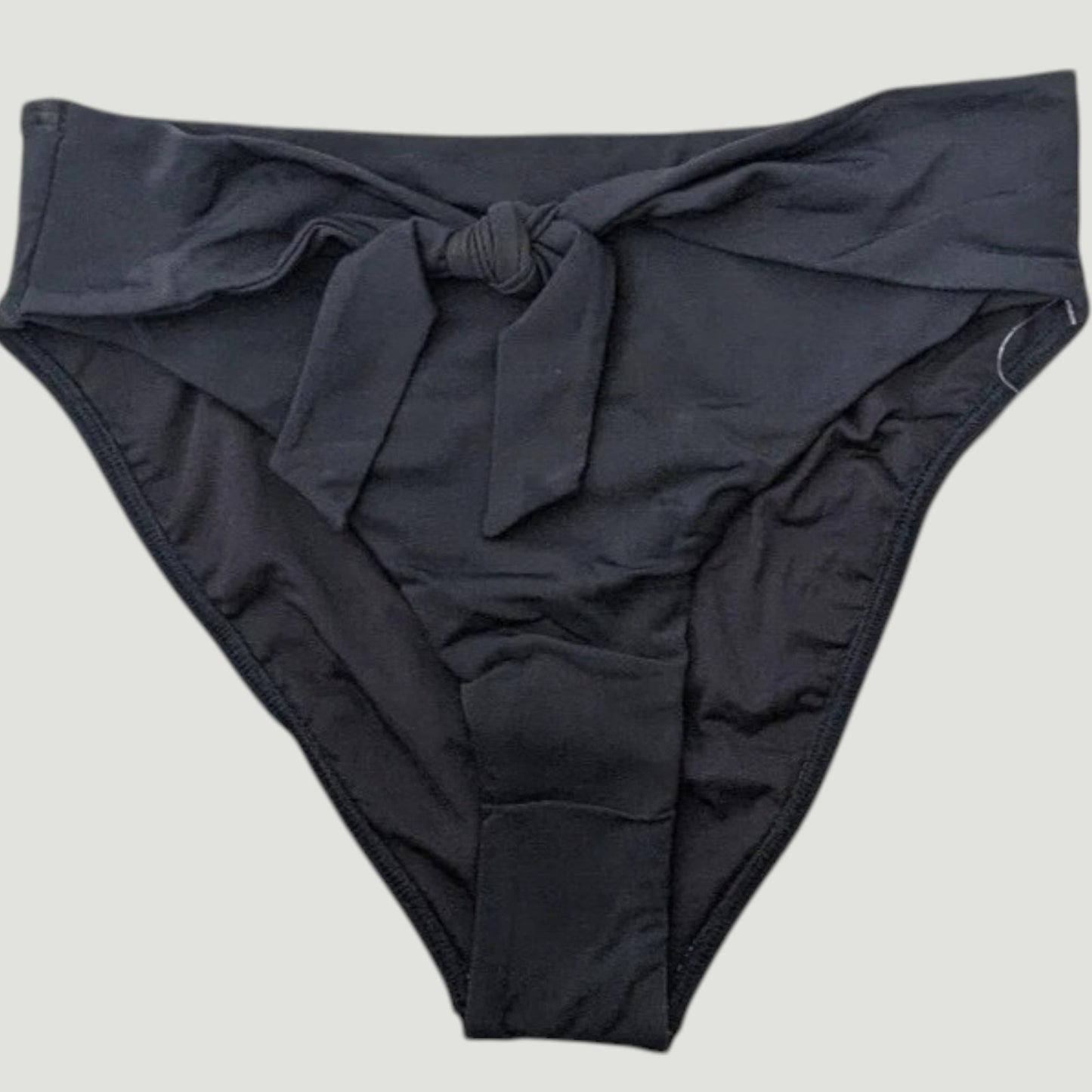 High‑Rise Swim Bottoms – Black – XL – NWOT – 82/18 Nylon/Spandex