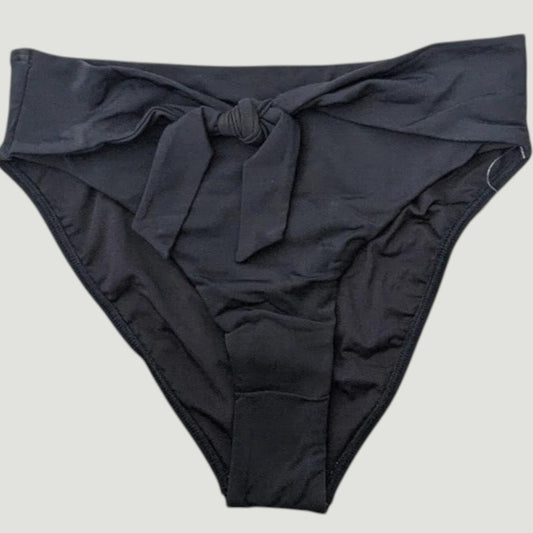 High‑Rise Swim Bottoms – Black – XL – NWOT – 82/18 Nylon/Spandex