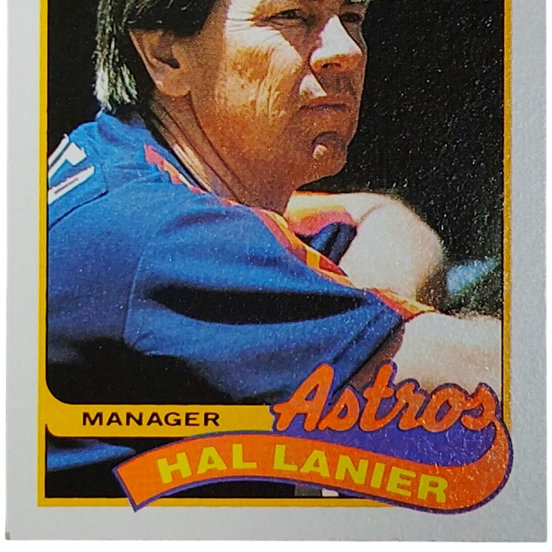 1989 Topps Hal Lanier #164 Astros Manager 1986-1988 VG/EX - VG/EX