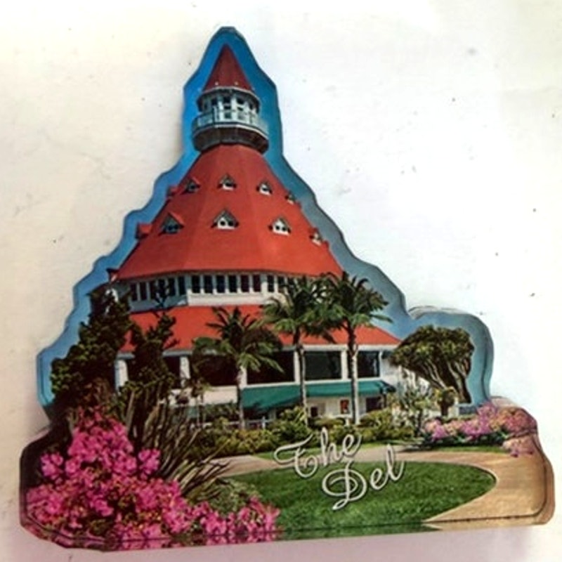 Hotel del Coronado Die‑Cut Acrylic Magnet The Del Victorian Tower 2‑1/2"