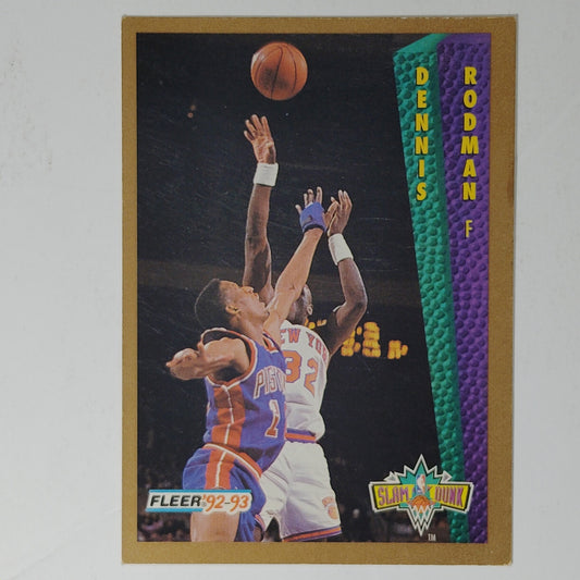 1992–93 Fleer Dennis Rodman #289 – Detroit Pistons – Forward – NBA Card
