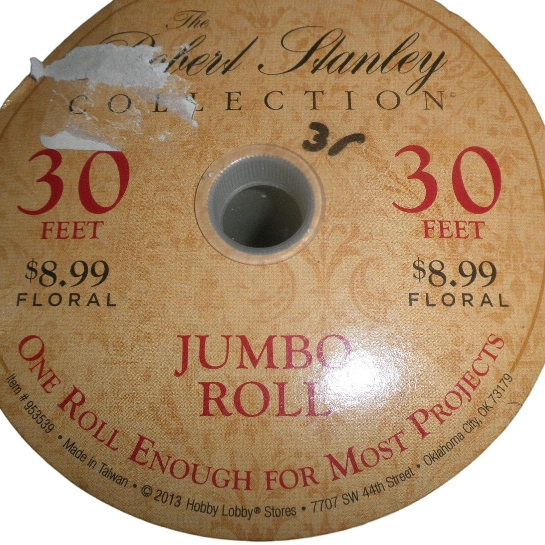 Robert Stanley Collection 30 Ft x 2.5"W (3R) Jumbo Roll Floral, 2013 Hobby Lobby